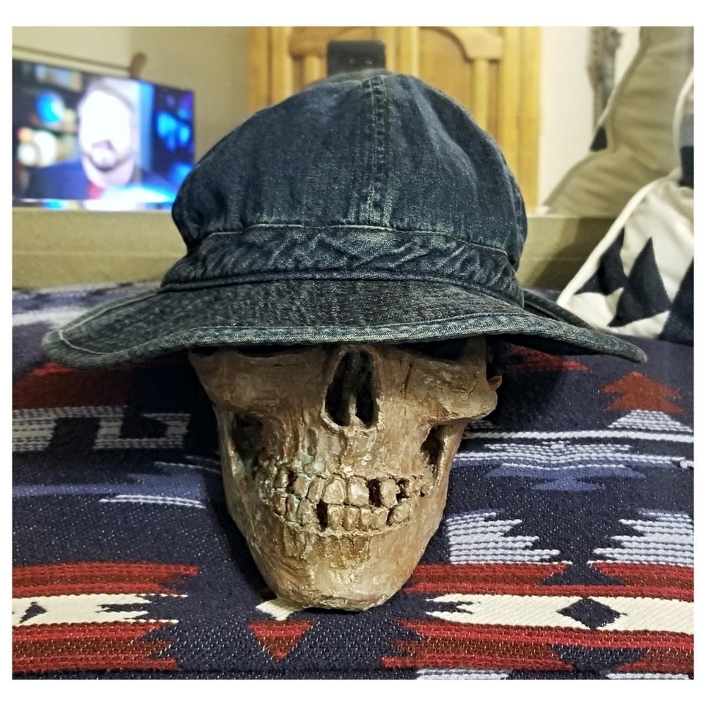DOUBLE RL RALPH LAUREN RRL SELVEDGE DENIM BUCKET HAT- SIZE MEDIUM (59CM) - Picture 3 of 7